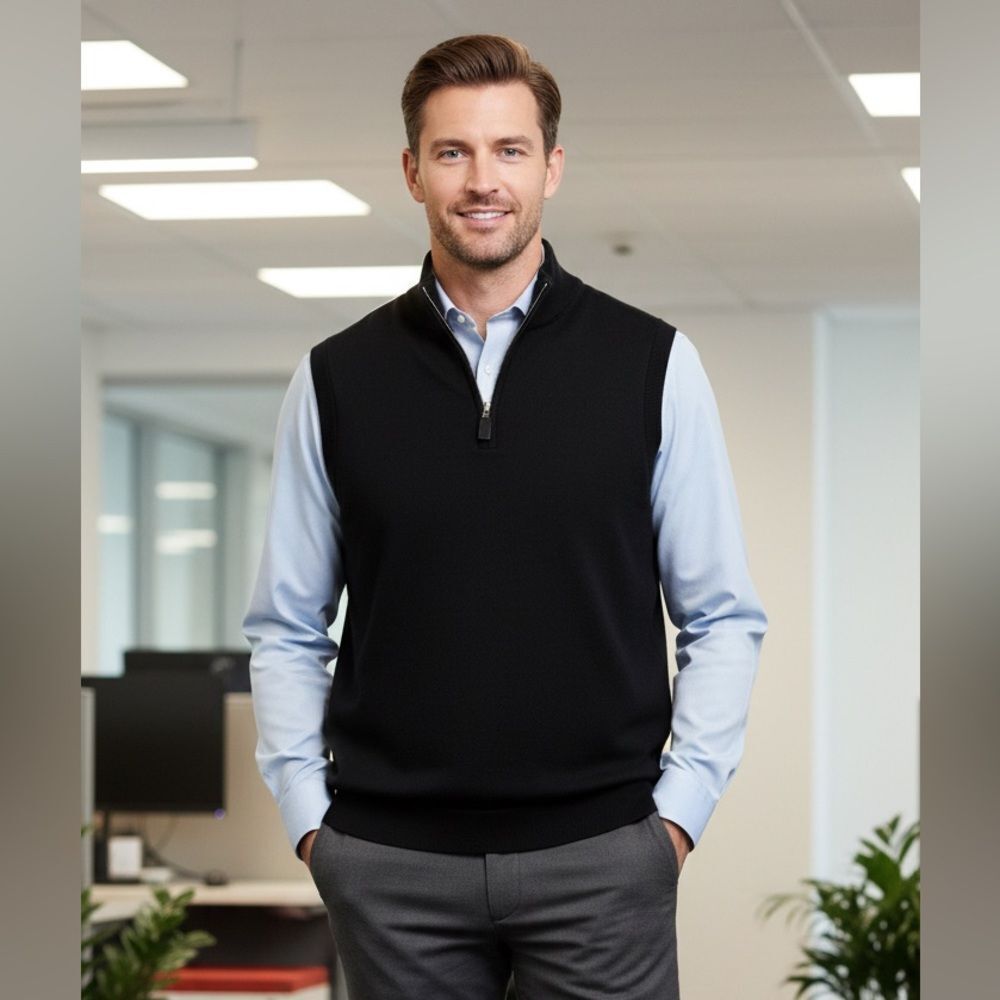 Take 50% OFF- Roundtree & Yorke Vest Sweater, Size-M